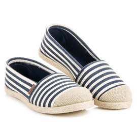 McKey Alpargatas canalé azul 3
