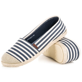 McKey Alpargatas canalé azul 4