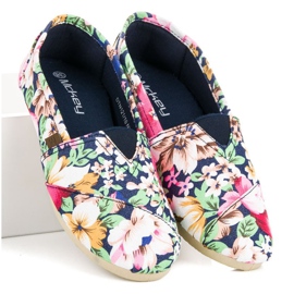 McKey Alpargatas ligeras con flores multicolor 1