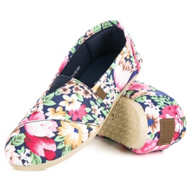McKey Alpargatas ligeras con flores multicolor 2