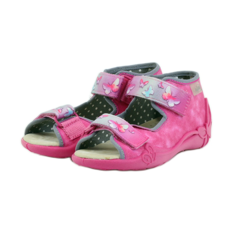 Sandalias befado pantuflas, plantilla de piel rosa 3