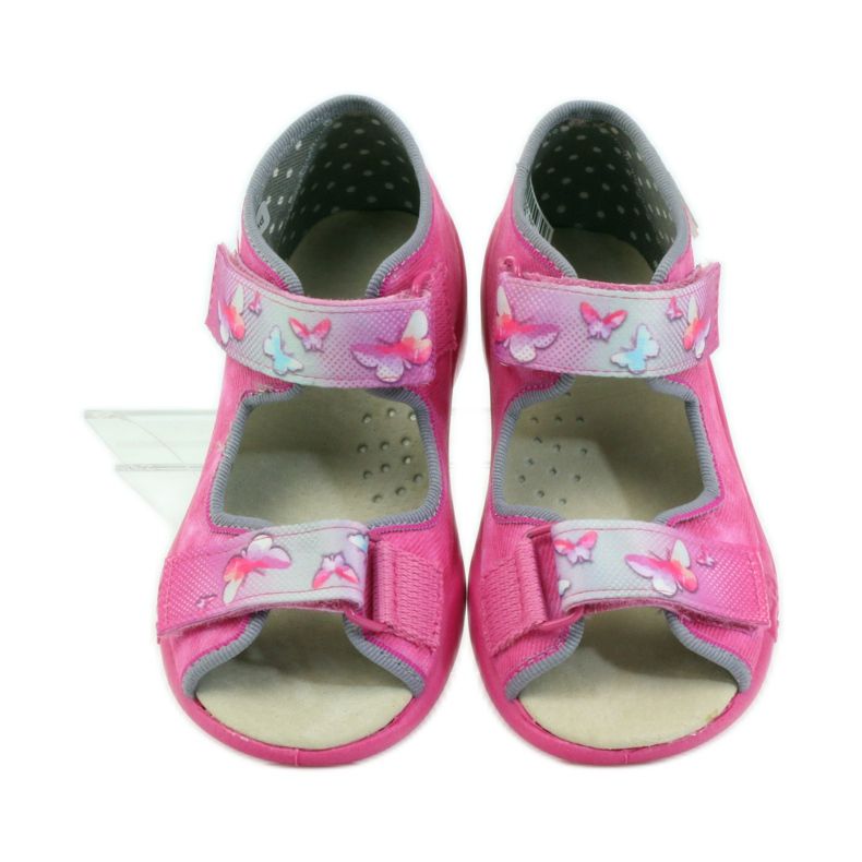 Sandalias befado pantuflas, plantilla de piel rosado 4