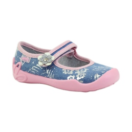 Befado zapatos infantiles bailarinas babuchas 114x280 rosado gris azul 1