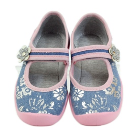 Befado zapatos infantiles bailarinas babuchas 114x280 rosado gris azul 4