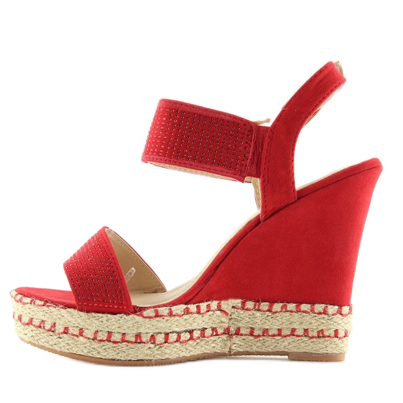 Sandalias cuña rojas 3811-7 Rojo 2 Sandalias cuña rojas 3811-7 Rojo 2
