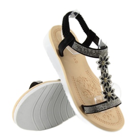Sandalias negras mujer WSJ-49 negro 3