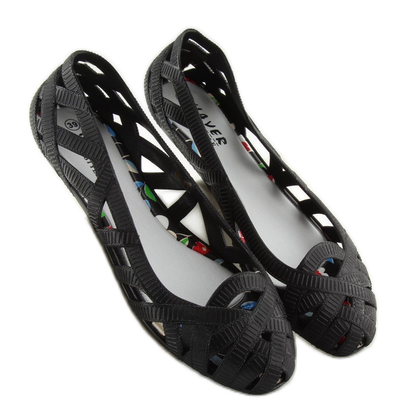 Bailarinas meliski negro calado KM127 negro 1