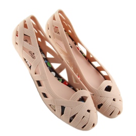 Bailarinas caladas Meliski beige KM127 1