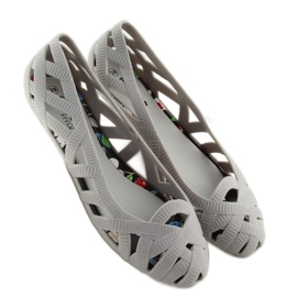 Bailarinas Meliski calado gris KM127 L.GRAY 1