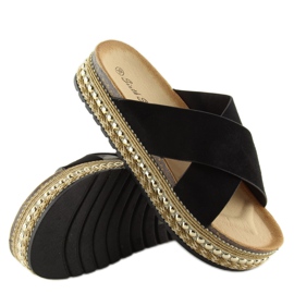 Alpargatas slippers H55 negras negro 3