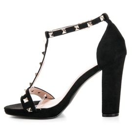Seastar Sandalias negras en el poste negro 4