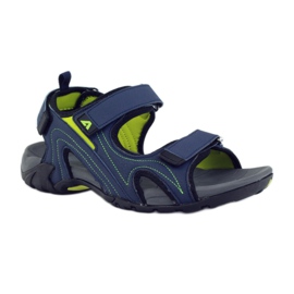 American Club Sandalias americanas de mujer con plantilla de foam azul marino 1