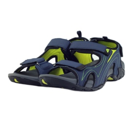 American Club Sandalias americanas de mujer con plantilla de foam azul marino 3