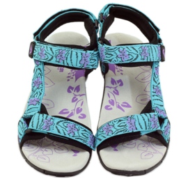 American Club Sandalias con aplicación de piel americana 1717 azul violeta 4 American Club Sandalias con aplicación de piel americana 1717 azul violeta 4