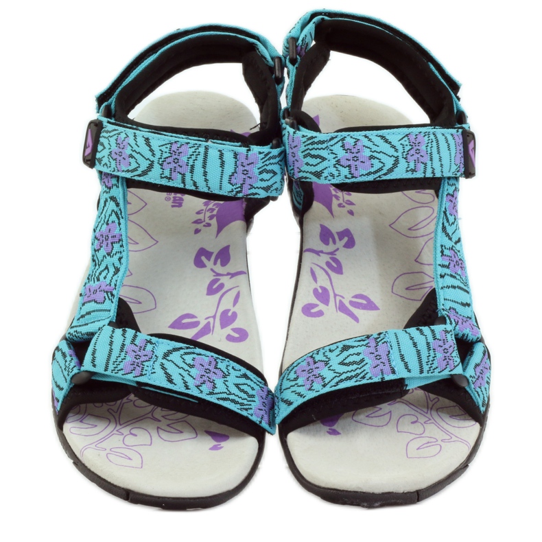 American Club Sandalias con aplicación de piel americana 1717 azul violeta 4 American Club Sandalias con aplicación de piel americana 1717 azul violeta 4