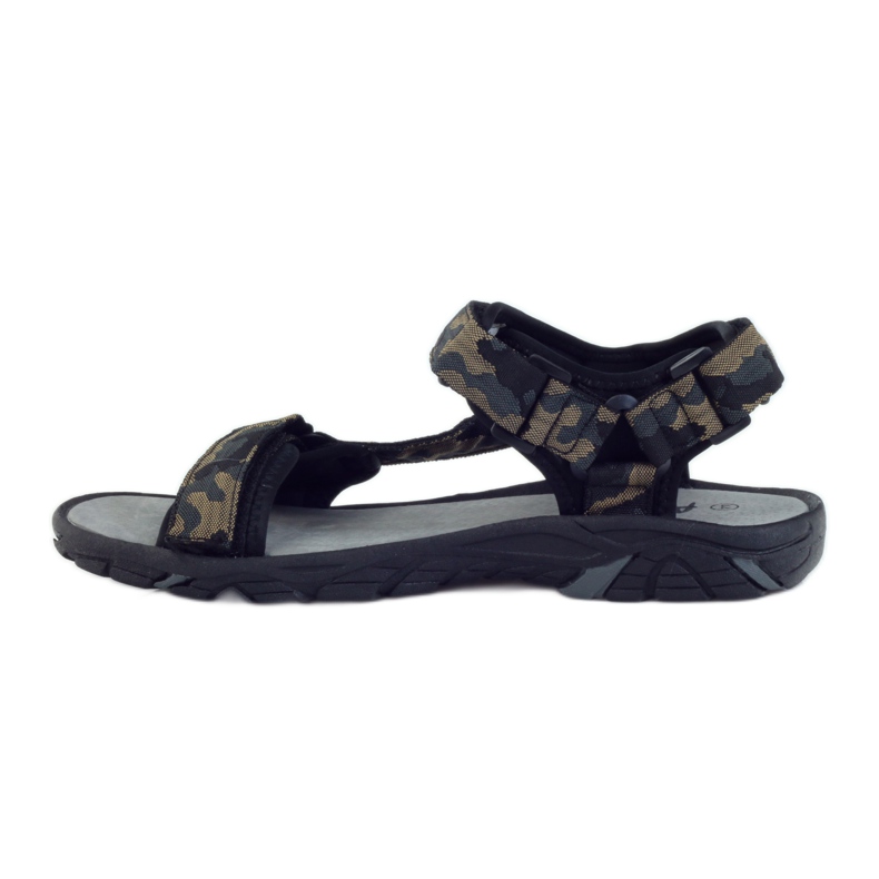 American Club Sandalias piel americana 1728 camo gris marrón negro 2