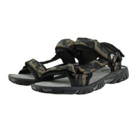 American Club Sandalias piel americana 1728 camo gris marrón negro 3 American Club Sandalias piel americana 1728 camo gris marrón negro 3