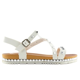 Sandalias mujer blancas WSJ-51 Blanco 5