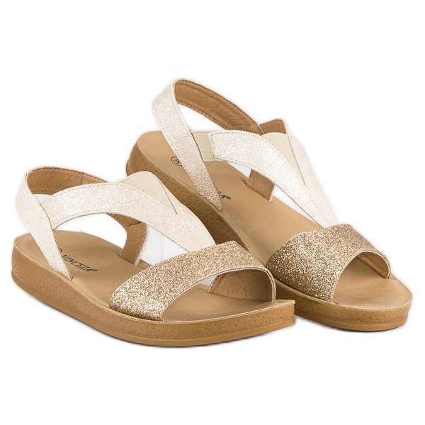 Sandalias vinceza doradas dorado 1