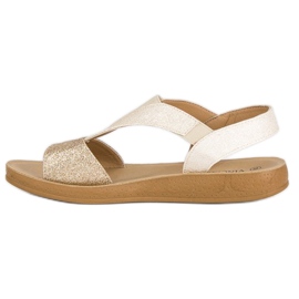 Sandalias vinceza doradas dorado 5