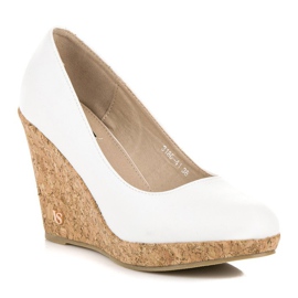 Bombas de cuña VICES blanco 4