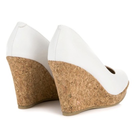 Bombas de cuña VICES blanco 2