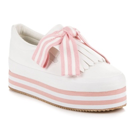 Zapatillas VICES de moda blanco rosado 3