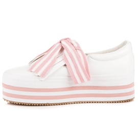 Zapatillas VICES de moda blanco rosado 5
