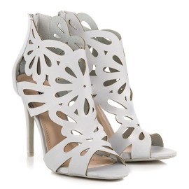 Vices Elegantes sandalias con vicios en la parte superior gris 6