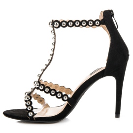 Sandalias de ante negro 3