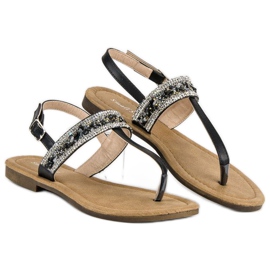 Small Swan Sandalias negras de chanclas negro 4