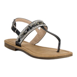 Small Swan Sandalias negras de chanclas negro 1