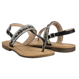Small Swan Sandalias negras de chanclas negro 3