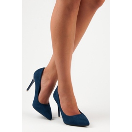 Tacones Ante Azul 1