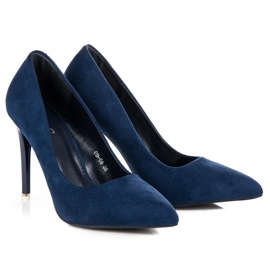 Tacones Ante Azul 3