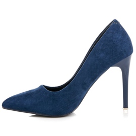 Tacones Ante Azul 5