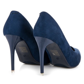 Tacones Ante Azul 6