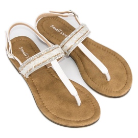 Small Swan Chanclas blancas blanco 3