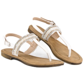 Small Swan Chanclas blancas blanco 6