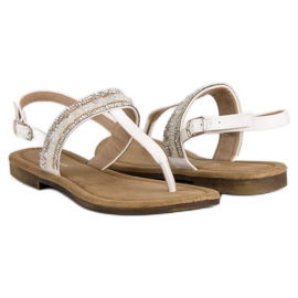 Small Swan Chanclas blancas blanco 2
