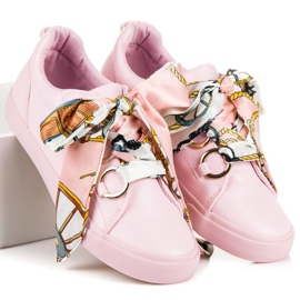 Deportivas rosas VICES atadas rosado 3