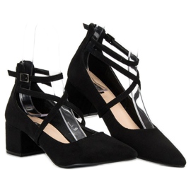Zapatos de salón VICES de ante negro 2
