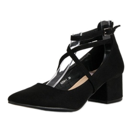 Zapatos de salón VICES de ante negro 6