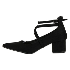 Zapatos de salón VICES de ante negro 4