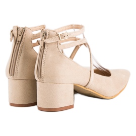 Zapatos de salón VICES de ante marrón 4