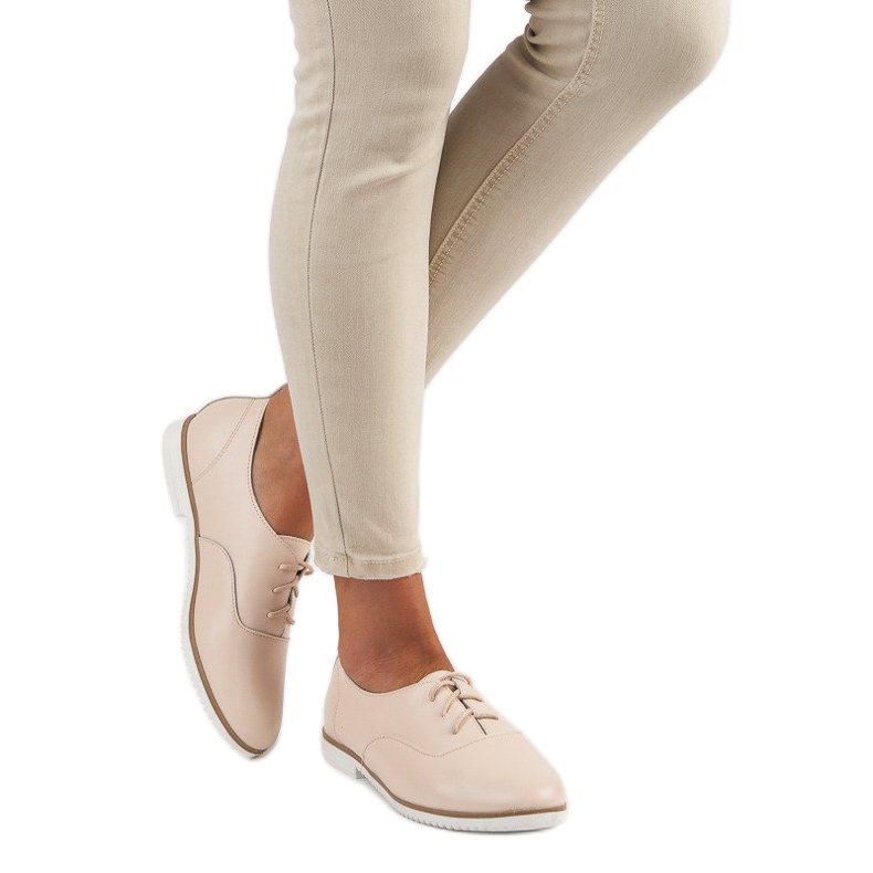 MAZARO Zapatos de Cuero Beige 2