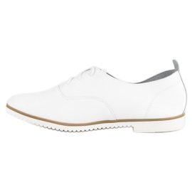 Zapatos de cuero blanco de MAZARO 3