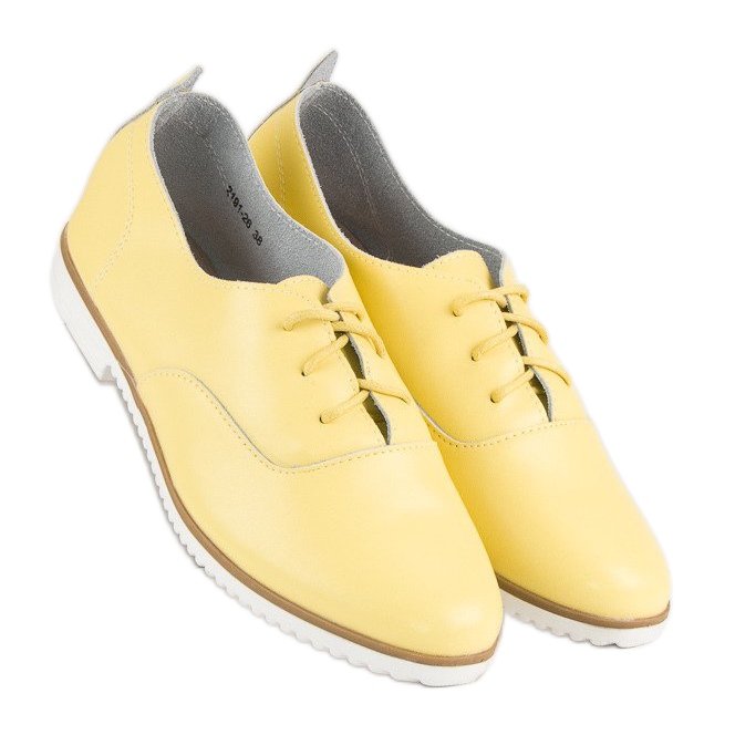Zapato mazaro piel amarillo 2