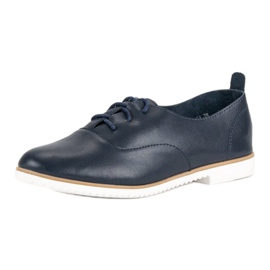 Zapatos Mazaro piel azul marino 3