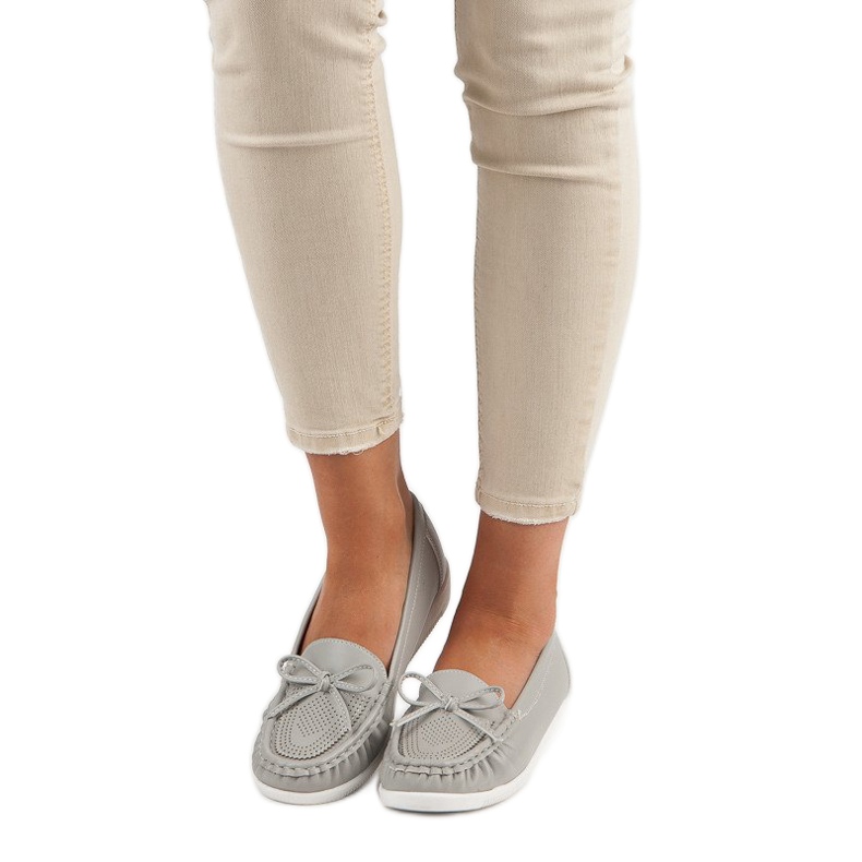 Tullo Mocasines grises de mujer 1 Tullo Mocasines grises de mujer 1